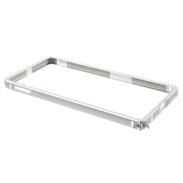 Aluminium Alloy Bumper for Huawei P9 with Hippocampal Buckle - Silver-4