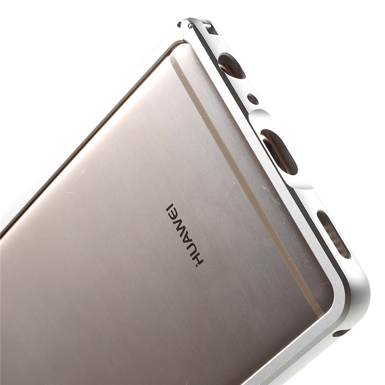 Aluminium Alloy Bumper for Huawei P9 with Hippocampal Buckle - Silver-5