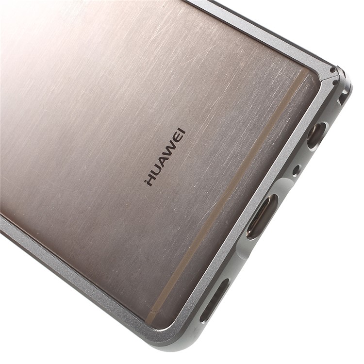 Aluminium Alloy Frame for Huawei P9 with Hippocampal Buckle - Grey-5