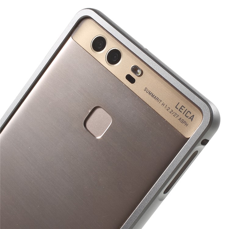 Aluminium Alloy Frame for Huawei P9 with Hippocampal Buckle - Grey-6