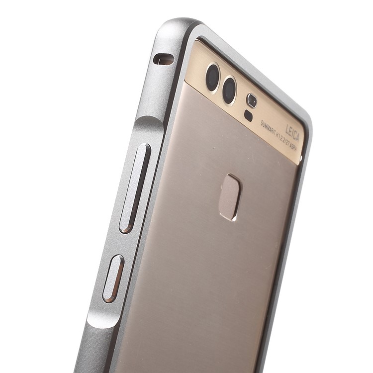 Aluminium Alloy Frame for Huawei P9 with Hippocampal Buckle - Grey-7