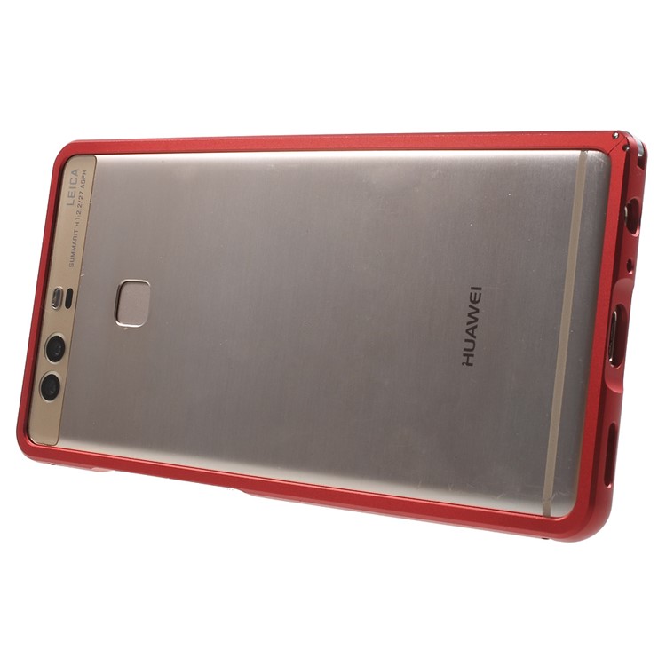Aluminium Alloy Frame for Huawei P9 with Hippocampal Buckle - Red-3