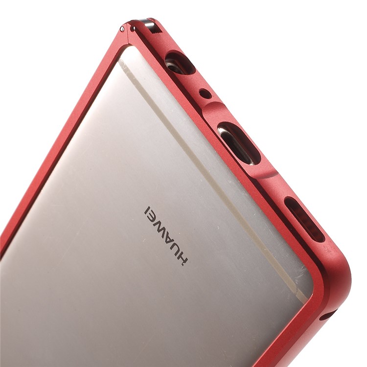 Aluminium Alloy Frame for Huawei P9 with Hippocampal Buckle - Red-5