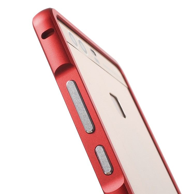Aluminium Alloy Frame for Huawei P9 with Hippocampal Buckle - Red-7