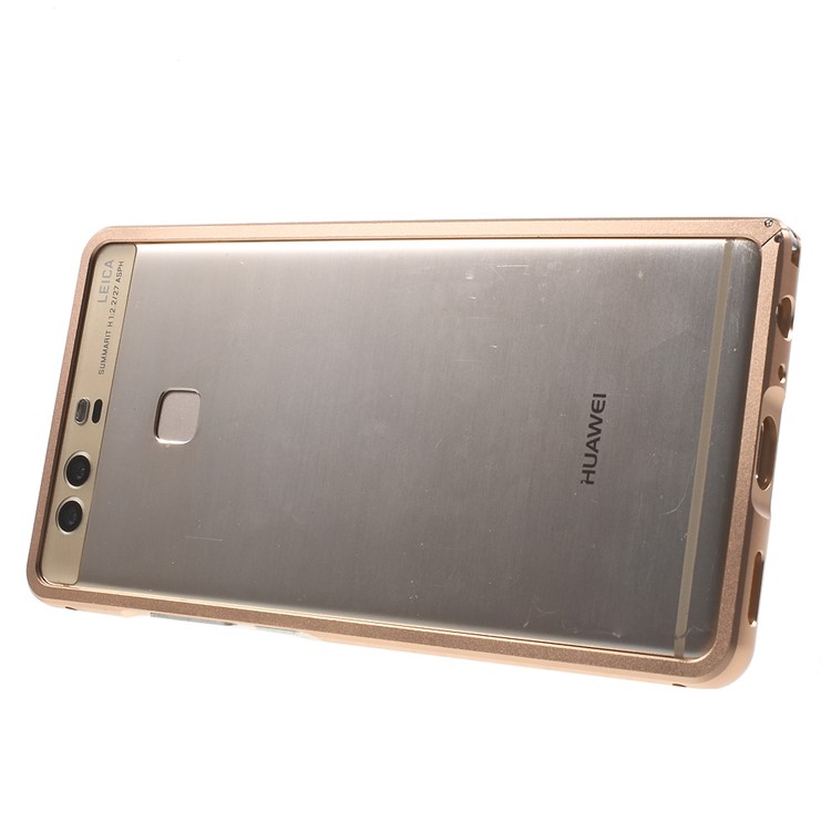 Aluminium Alloy Bumper for Huawei P9 with Hippocampal Buckle - Rose Gold-3