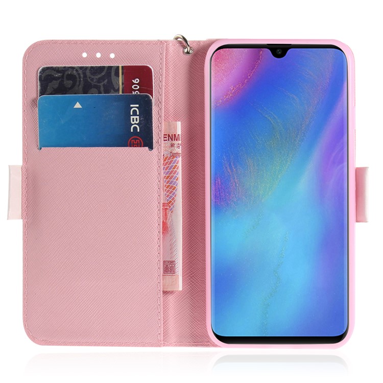 Pattern Printing Light Spot Decor Leather Wallet Case for Huawei P30 Pro - Mouse Pattern-7