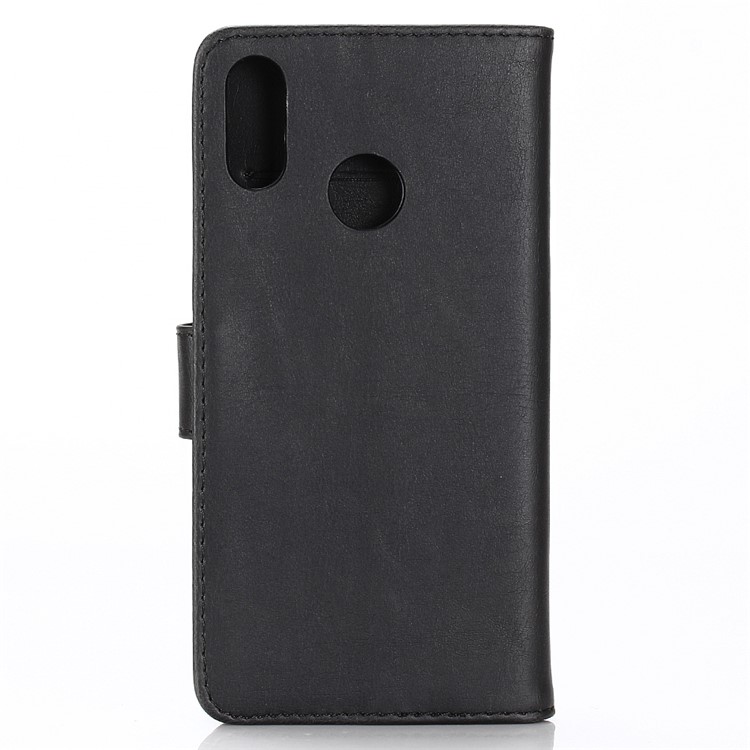 Crazy Horse Vintage Leather Wallet Stand Cover for Huawei Nova Lite 3 - Black-4