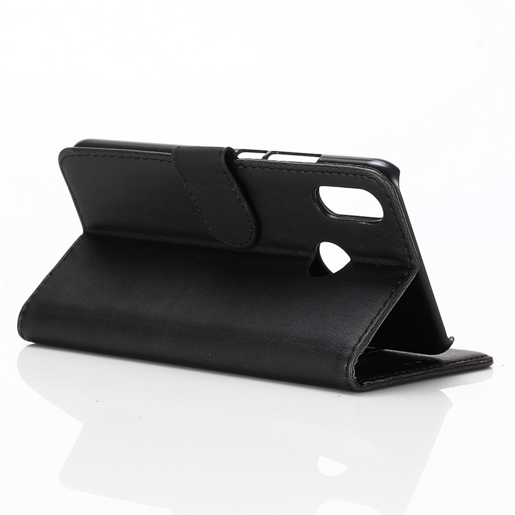 Crazy Horse Vintage Leather Wallet Stand Cover for Huawei Nova Lite 3 - Black-5