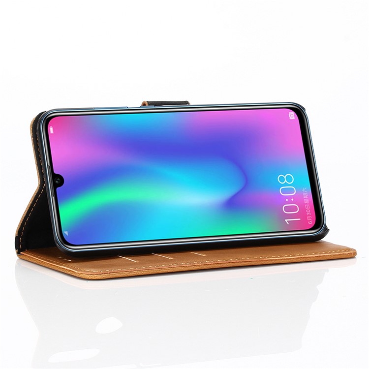 Crazy Horse Vintage Leather Wallet Stand Cover for Huawei Nova Lite 3 - Brown-7