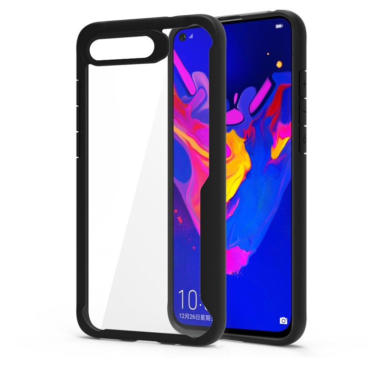 Shock-resistant PC + TPU Hybrid Back Shell for Huawei Honor View 20/V20 - Black-2