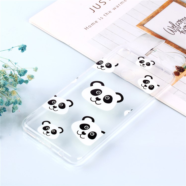 Pattern Printing Soft TPU Back Phone Case for Huawei P30 Lite/nova 4e/P30 Lite New Edition - Panda-6