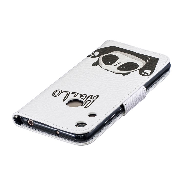 Pattern Printing Wallet Leather Stand Case for Huawei Honor 8A - Cute Panda-8