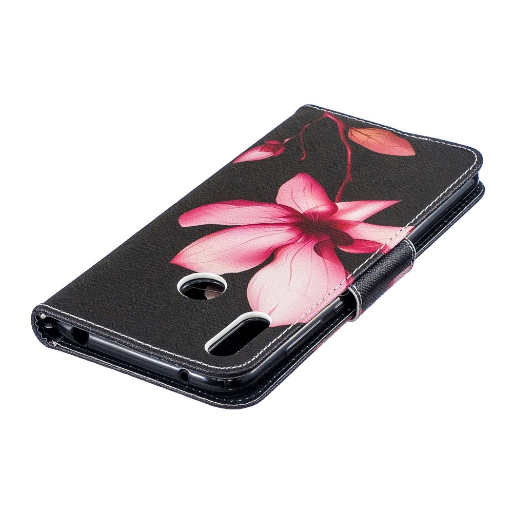 Шаблон Для Печати Кожаный Чехол Для Кошелька Huawei Y7 (2019) - Цветочный Узор-8