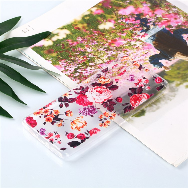 Soft Case for Huawei P30 Pro Pattern Printing TPU Back Cover - Blooming Flowers-6