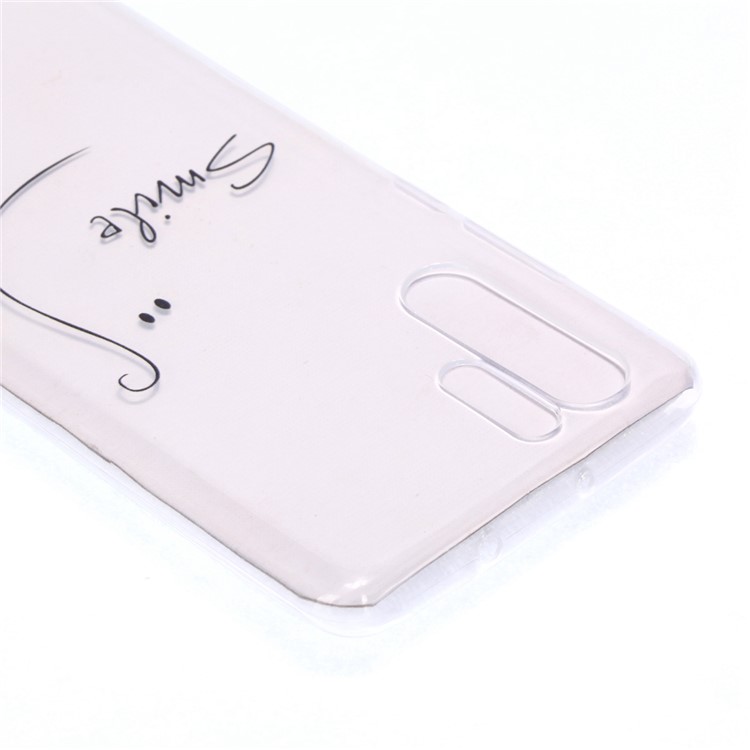 Soft Case for Huawei P30 Pro Pattern Printing TPU Back Cover - Smile-4