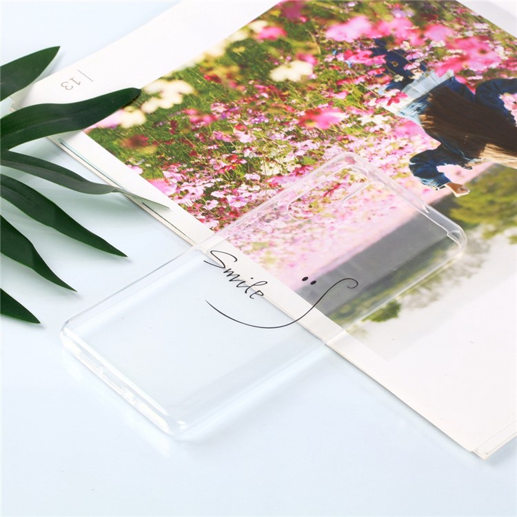 Soft Case for Huawei P30 Pro Pattern Printing TPU Back Cover - Smile-6