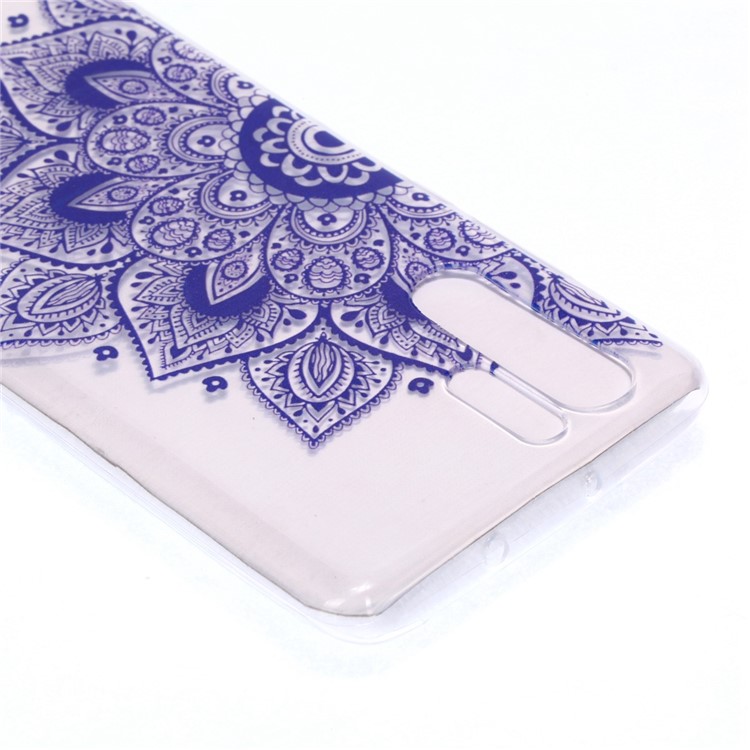 Soft Case for Huawei P30 Pro Pattern Printing TPU Back Cover - Mandala Flower-4