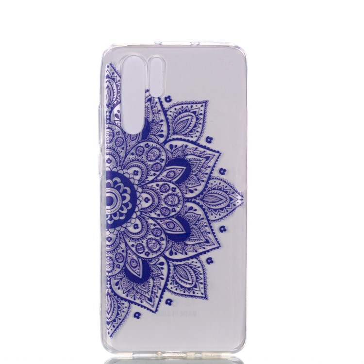 Soft Case for Huawei P30 Pro Pattern Printing TPU Back Cover - Mandala Flower-5