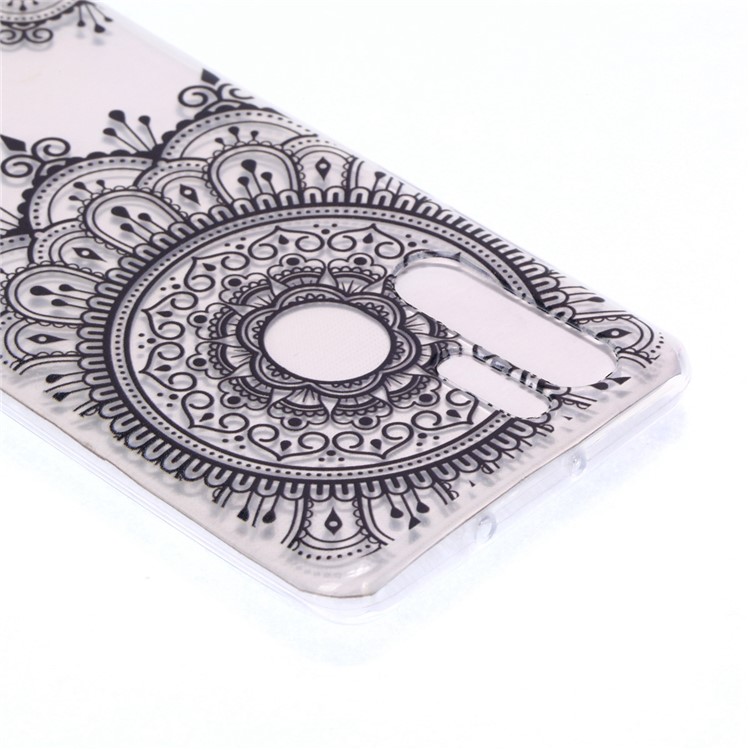 Soft Case for Huawei P30 Pro Pattern Printing TPU Back Cover - Lace Flower-4
