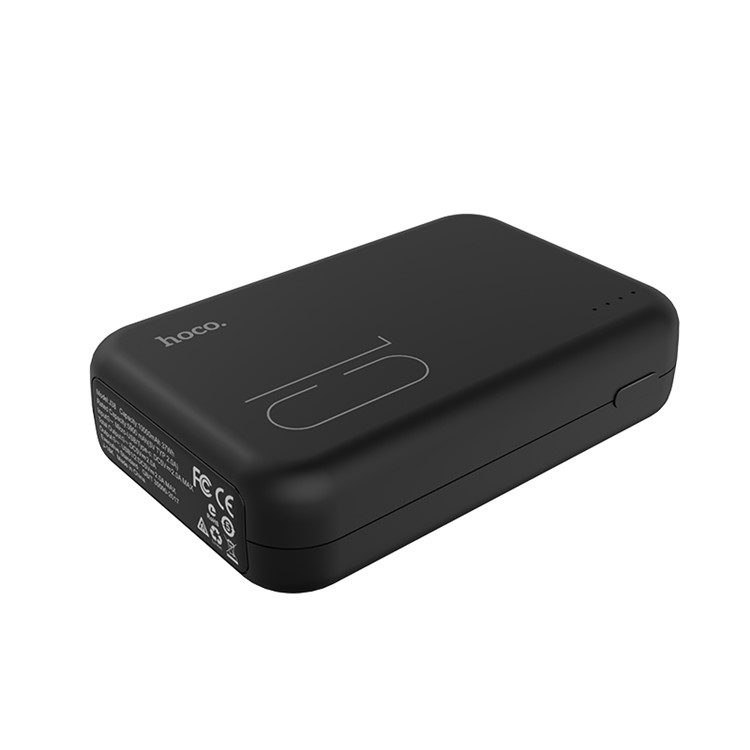 HOCO J38 Umfassende Mobile 10000mah Powerbank Mit Zwei USB-Anschlüssen Für IPhone Samsung, Etc - Schwarz-2