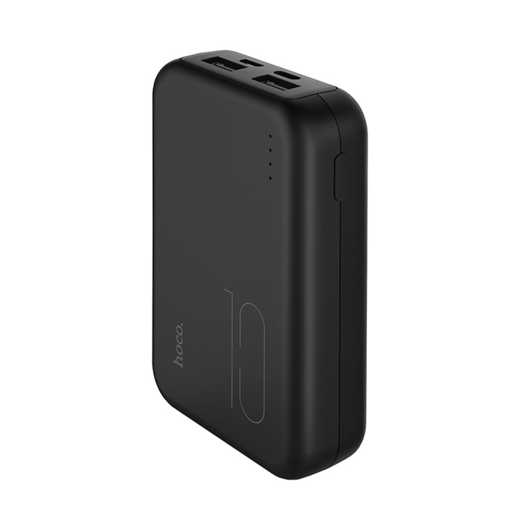 HOCO J38 Umfassende Mobile 10000mah Powerbank Mit Zwei USB-Anschlüssen Für IPhone Samsung, Etc - Schwarz-3