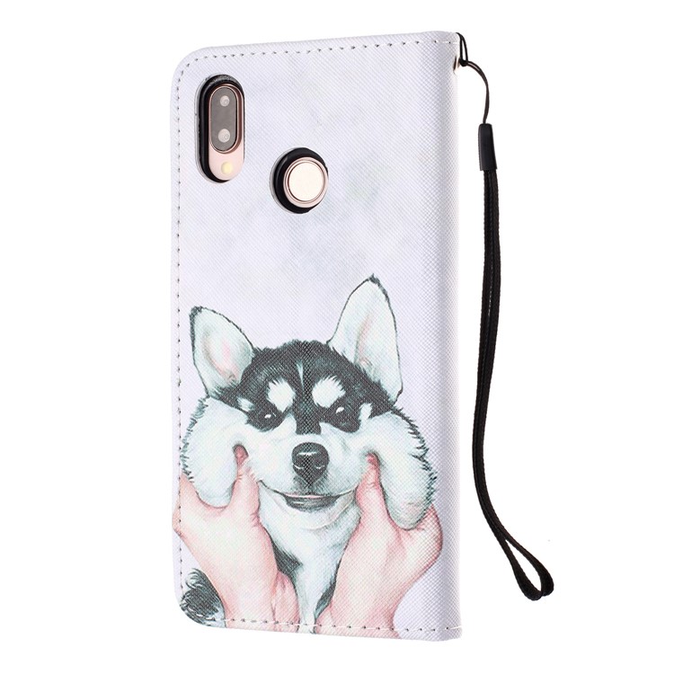 Pattern Printing Leather Wallet Case for Huawei P20 Lite / Nova 3e (China) - Dog-3
