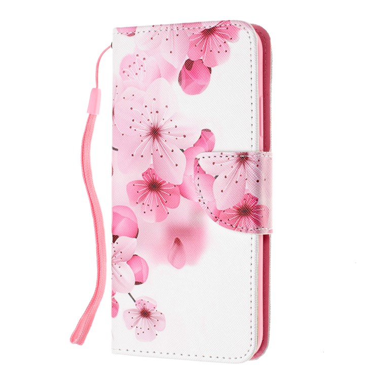 Pattern Printing Leather Wallet Case for Huawei P20 Lite / Nova 3e (China) - Pretty Flower-2