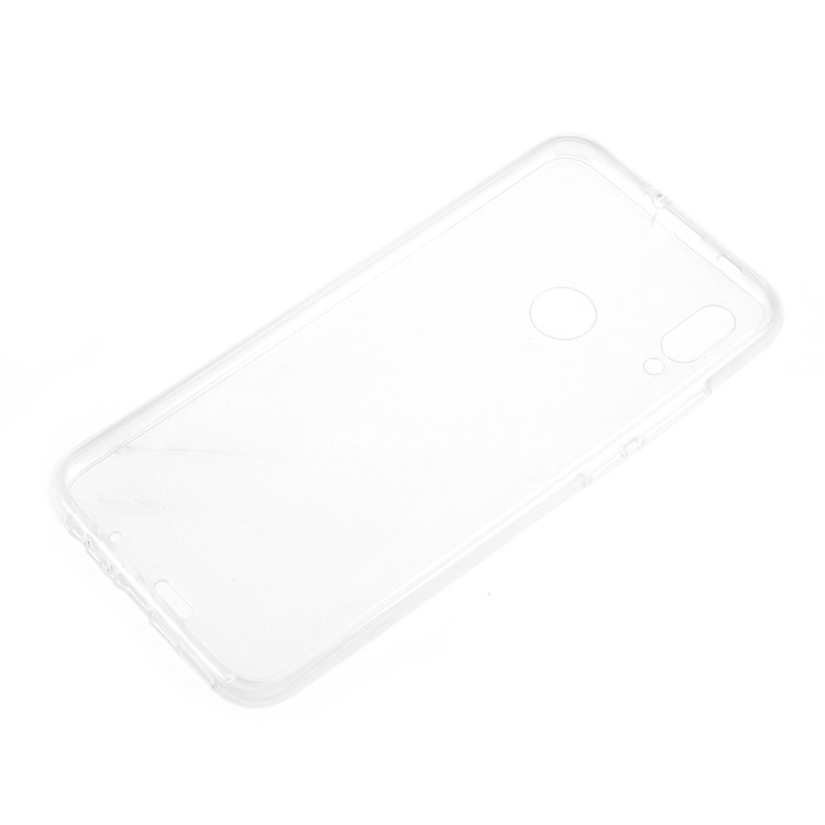 Touchable Soft TPU Front + Back Mobile Casing for Huawei P Smart (2019) - Transparent-2