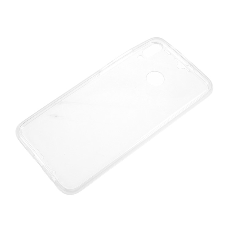 Touchable Soft TPU Front + Back Mobile Casing for Huawei P Smart (2019) - Transparent-3