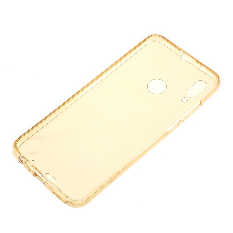 Touchable Soft TPU Front + Back Mobile Casing for Huawei P Smart (2019) - Gold-2
