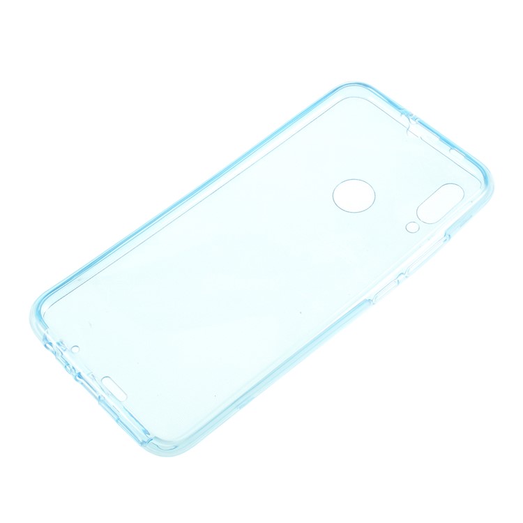 Touchable Soft TPU Front + Back Mobile Casing for Huawei P Smart (2019) - Blue-2