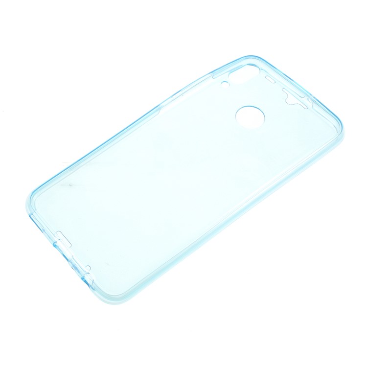 Touchable Soft TPU Front + Back Mobile Casing for Huawei P Smart (2019) - Blue-3
