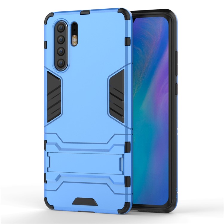 Plastic + TPU Hybrid Case with Kickstand for Huawei P30 Pro - Baby Blue-3