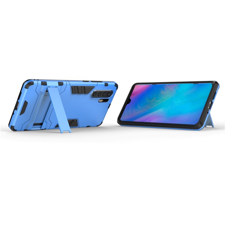 Plastic + TPU Hybrid Case with Kickstand for Huawei P30 Pro - Baby Blue-6