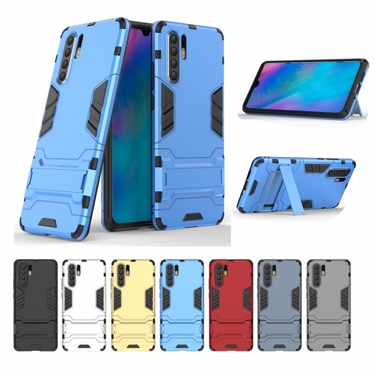 Plastic + TPU Hybrid Case with Kickstand for Huawei P30 Pro - Baby Blue-7