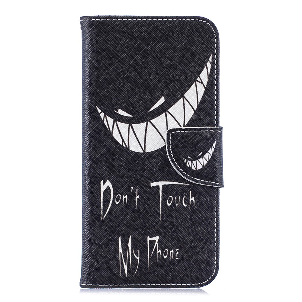 Pattern Printing PU Leather Flip Cover for Huawei Honor 8A - Do not Touch My Phone-2