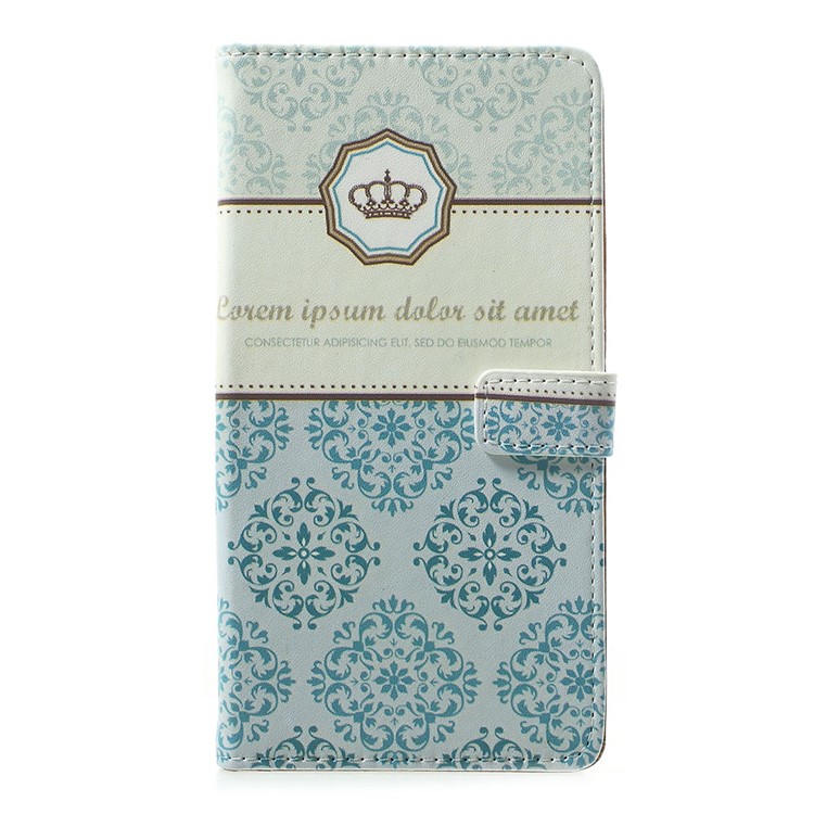 Pattern Printing Leather Wallet Case for Huawei P Smart (2019) - Damask Flower-7