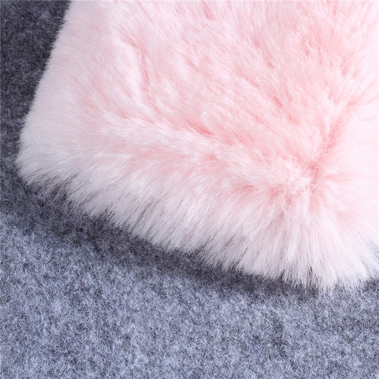 Soft Fur Coated Rhinestone TPU Back Case for Huawei P30 Pro - Pink-3