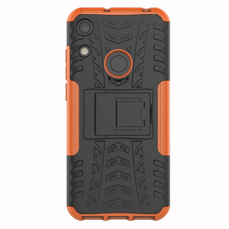 Anti-Rutsch-PC + TPU-Hybridkoffer Mit Ständer Für Huawei Honor 8A / Y6 (2019) - Orange-2
