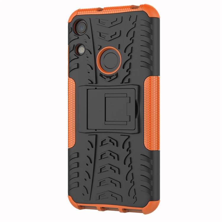 Anti-Rutsch-PC + TPU-Hybridkoffer Mit Ständer Für Huawei Honor 8A / Y6 (2019) - Orange-7
