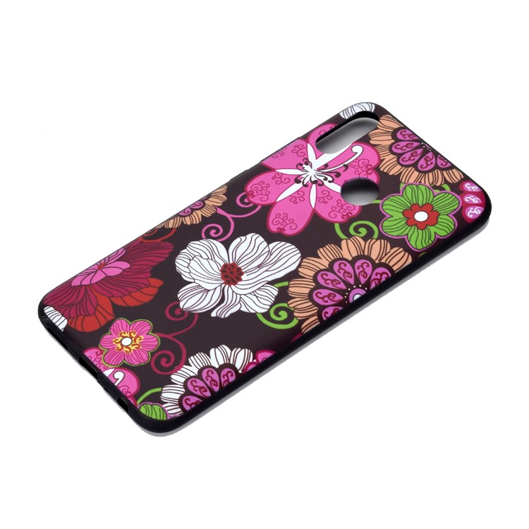 Pattern Printing Soft TPU Mobile Cover for Huawei Honor 8A - Beautiful Flowers-3