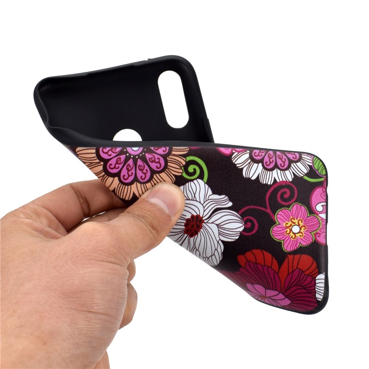 Pattern Printing Soft TPU Mobile Cover for Huawei Honor 8A - Beautiful Flowers-5