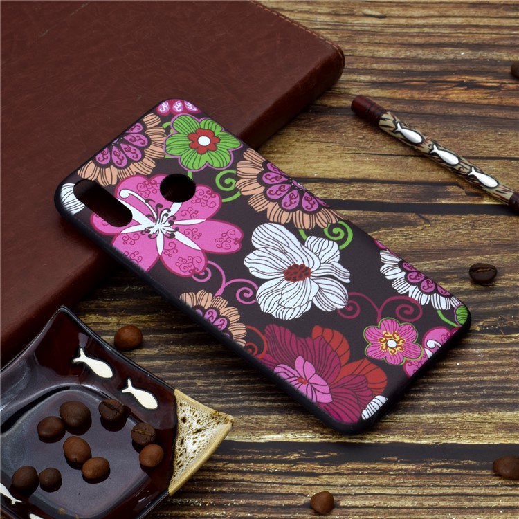 Pattern Printing Soft TPU Mobile Cover for Huawei Honor 8A - Beautiful Flowers-6