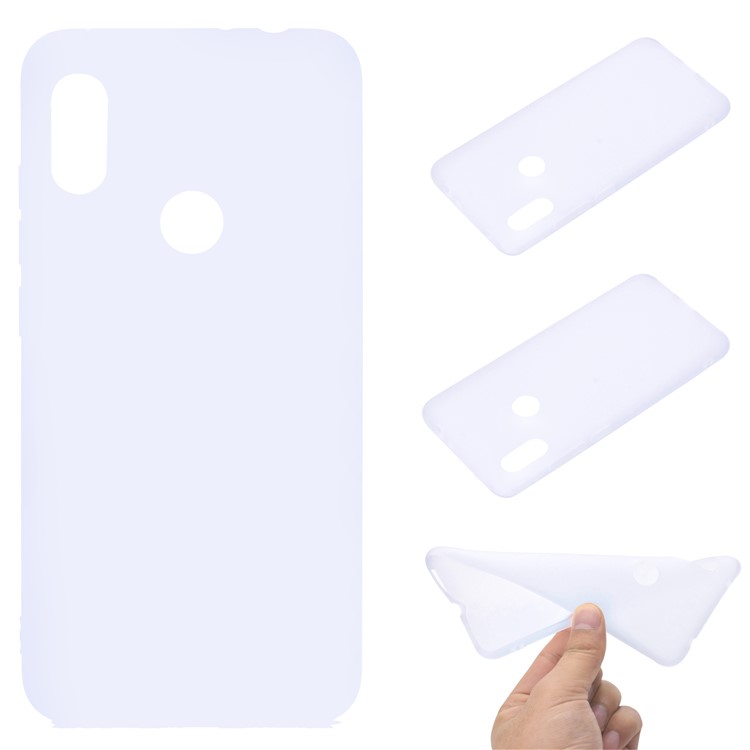 Soft Frosted TPU Case for Huawei Honor 8A - White-1