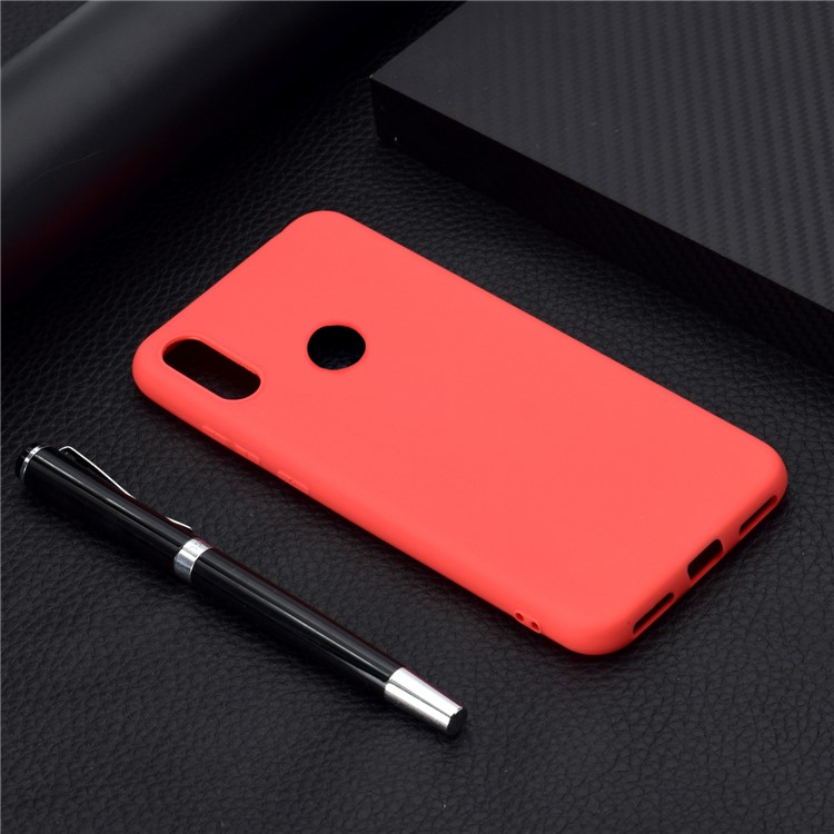 Soft Frosted TPU Case for Huawei Honor 8A - Red-6