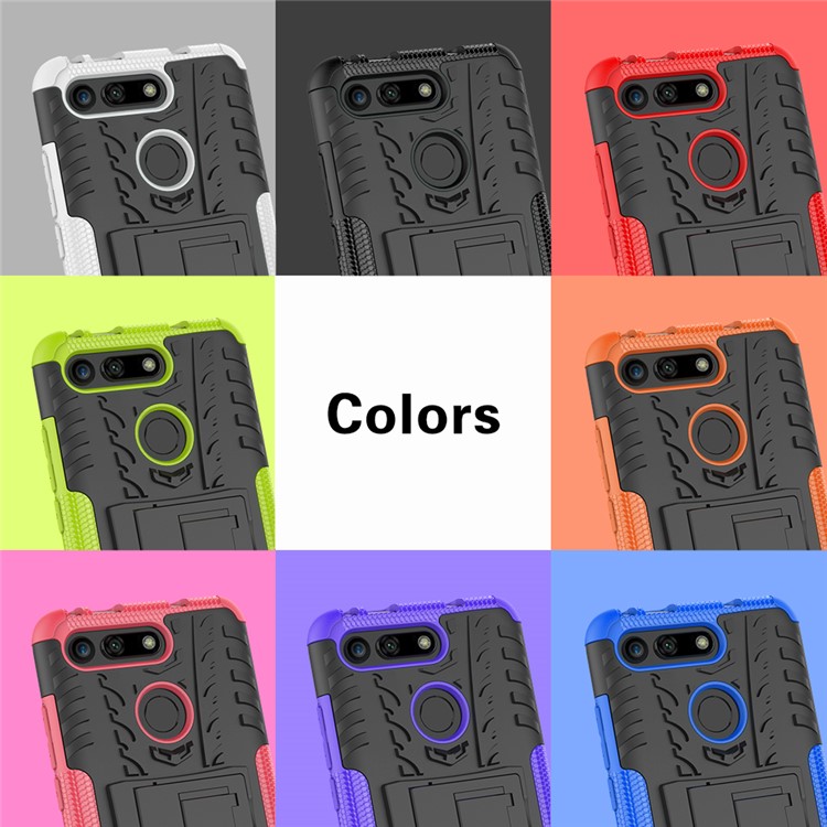 Anti-slip PC + TPU Hybrid Case with Kickstand for Huawei Honor View 20 / V20 - White-10