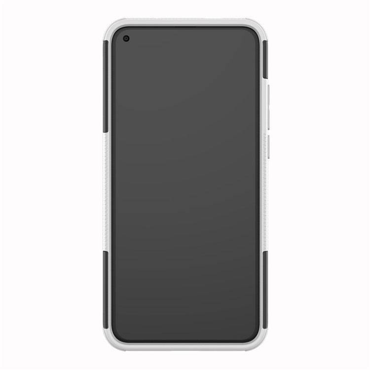 Anti-slip PC + TPU Hybrid Case with Kickstand for Huawei Honor View 20 / V20 - White-7