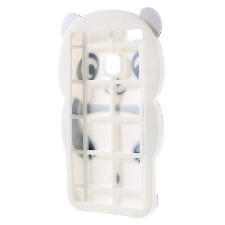 For Huawei P9 Lite Cute 3D Panda Silicone Case - Black-2