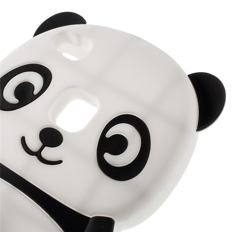 For Huawei P9 Lite Cute 3D Panda Silicone Case - Black-4