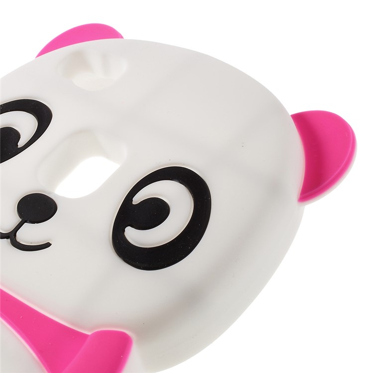 For Huawei P9 Lite Cute 3D Panda Silicone Cover - Rose-4